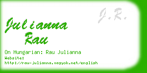 julianna rau business card